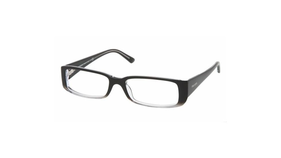 Prada PR07MV Bifocal Eyeglasses - Black Gradient Demo Lens Frame / 51 mm Prescription Lenses, ZXA1O1-5116