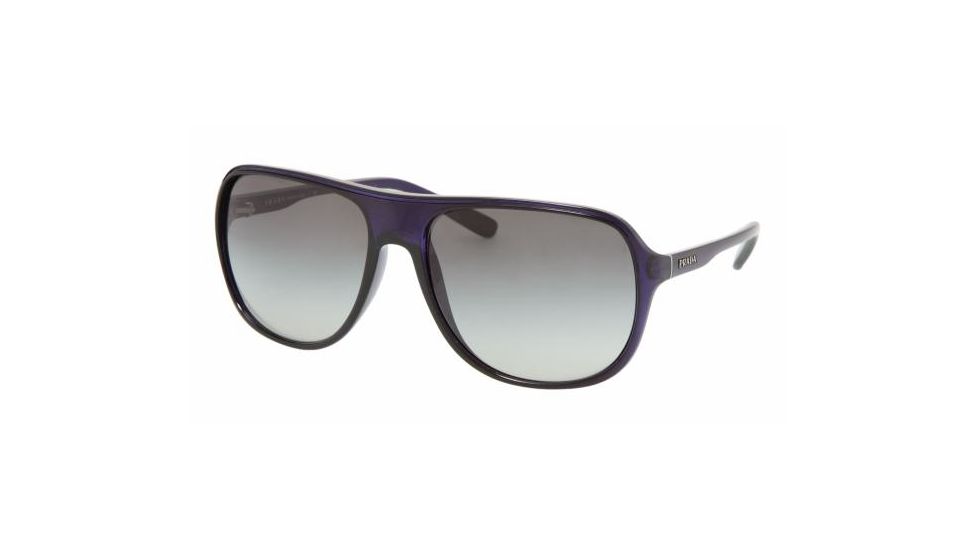 Prada PR15MS Single Vision Prescription Sunglasses PR15MS-RVS3M1-6116 - Lens Diameter 61 mm, Frame Color Blue Cina