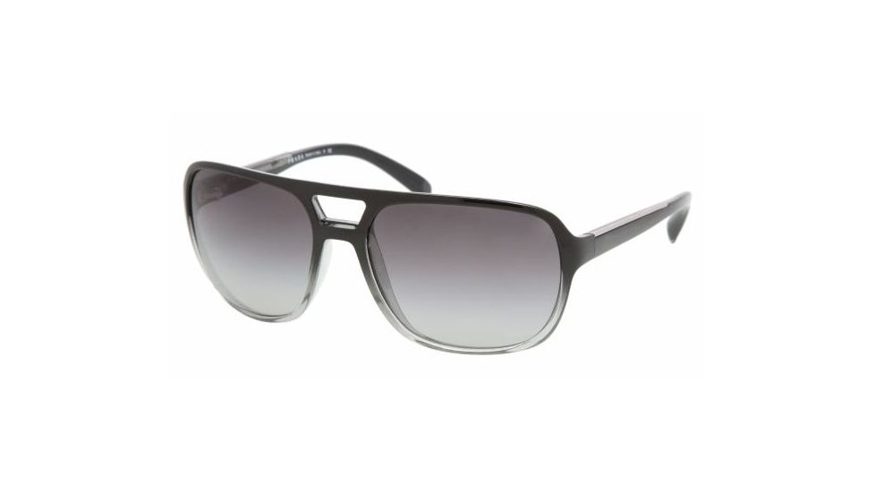 Prada PR25MS Single Vision Prescription Sunglasses PR25MS-ZXA3M1-6017 - Lens Diameter 60 mm, Frame Color Black Gradient Gray