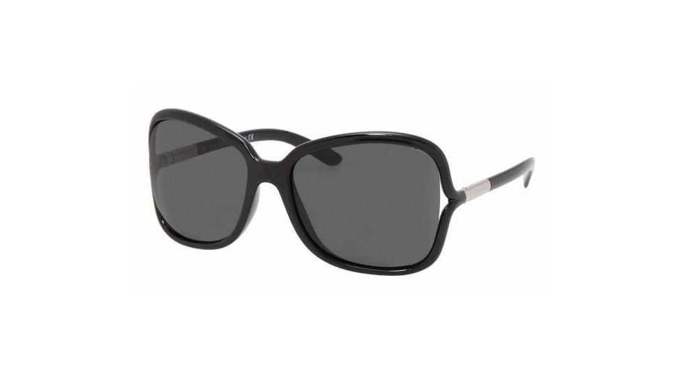 Prada PR 28LS Sunglasses Styles - Black Frame / Gray Lenses, 1AB1A1-5817