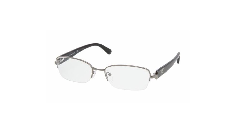 Prada PR52NV Bifocal Eyeglasses - Gunmetal Demo Lens Frame / 53 mm Prescription Lenses, 5AV1O1-5318