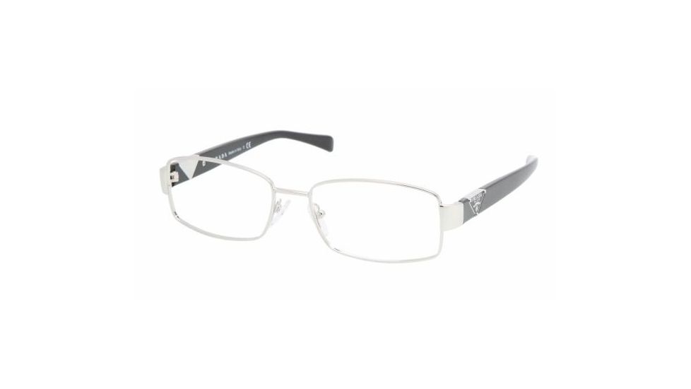 Prada PR56NV Progressive Eyeglasses - Silver Demo Lens Frame / 53 mm Prescription Lenses, 2BB1O1-5316