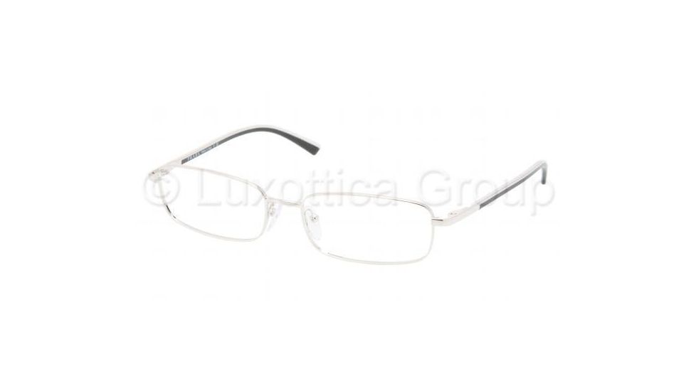 Prada PR59MV SV Prescription Eyeglasses - 6BA1O1 Silver Frame / 52 mm Prescription Lenses, 6BA1O1-5217
