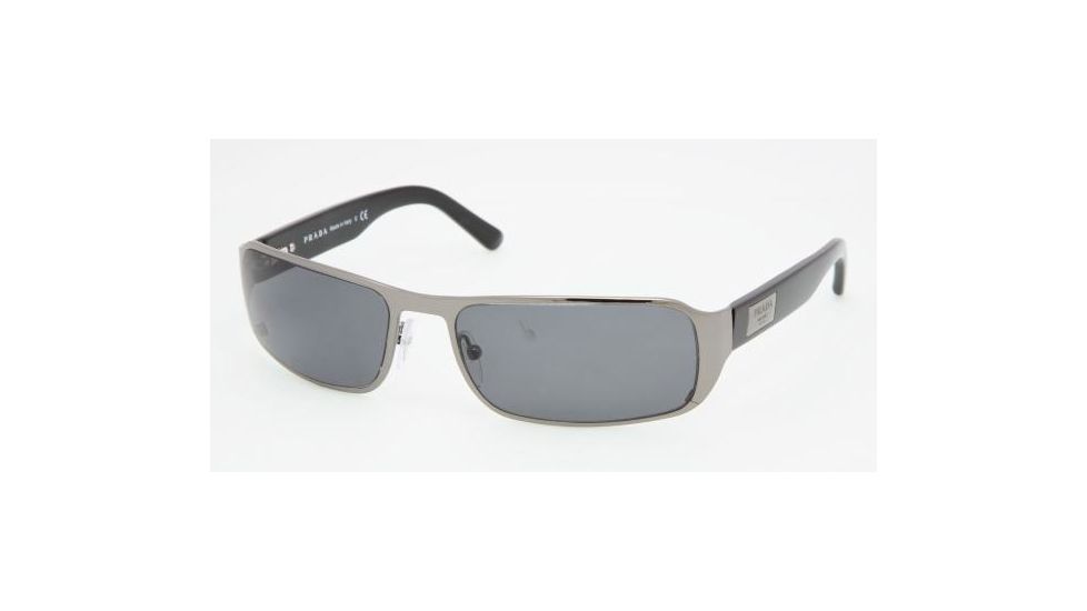 Prada PR 61MS Sunglasses Styles - Gunmetal Frame / Polarized Gray Lenses, 5AV5Z1-6017