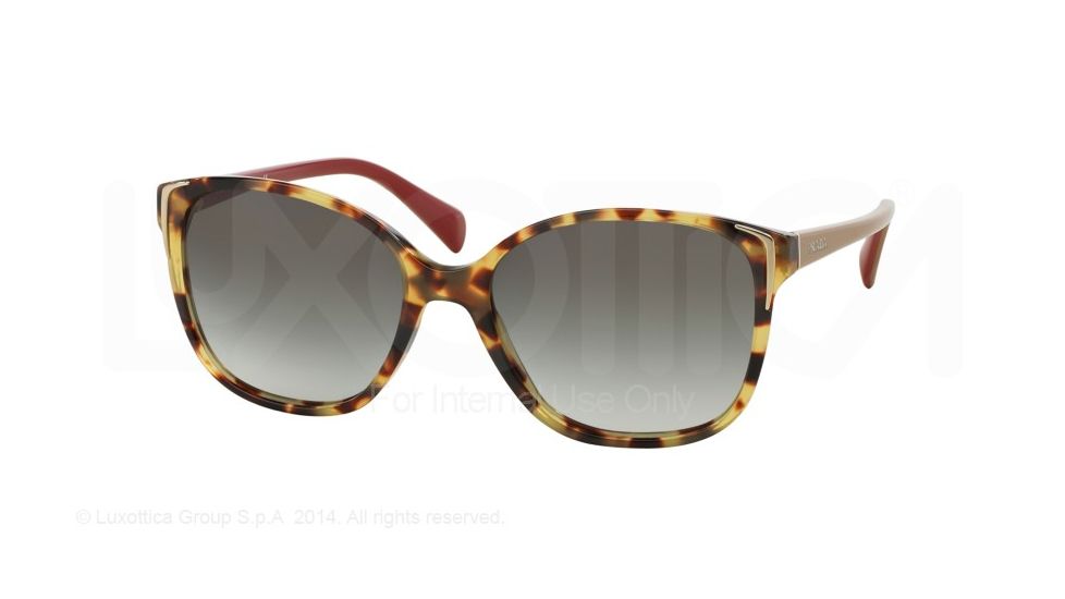 Prada PR01OS Sunglasses 7S00A7-55 - Medium Havana Frame, Grey Gradient Lenses