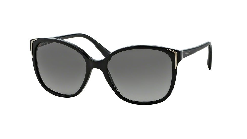 Prada PR01OSA Bifocal Prescription Sunglasses PR01OSA-1AB3M1-55 - Lens Diameter 55 mm, Frame Color Gloss Black