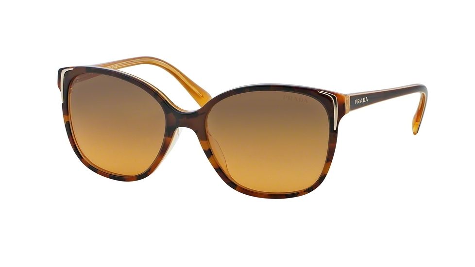 Prada PR01OSA Bifocal Prescription Sunglasses PR01OSA-FAL0A8-55 - Lens Diameter 55 mm, Frame Color Top Light Havana/opal Yellow
