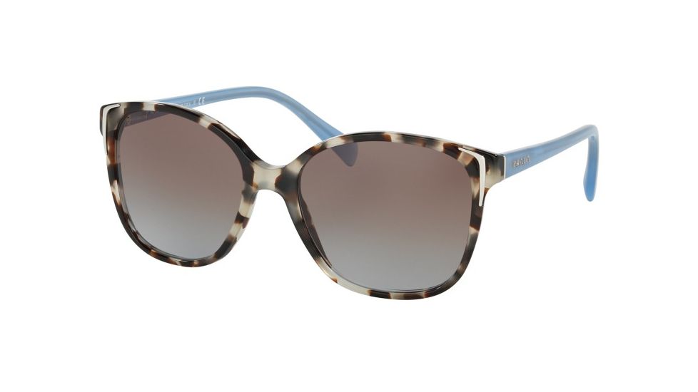 Prada PR01OSA Bifocal Prescription Sunglasses PR01OSA-UAO4S2-55 - Lens Diameter 55 mm, Frame Color Spotted Opal Brown