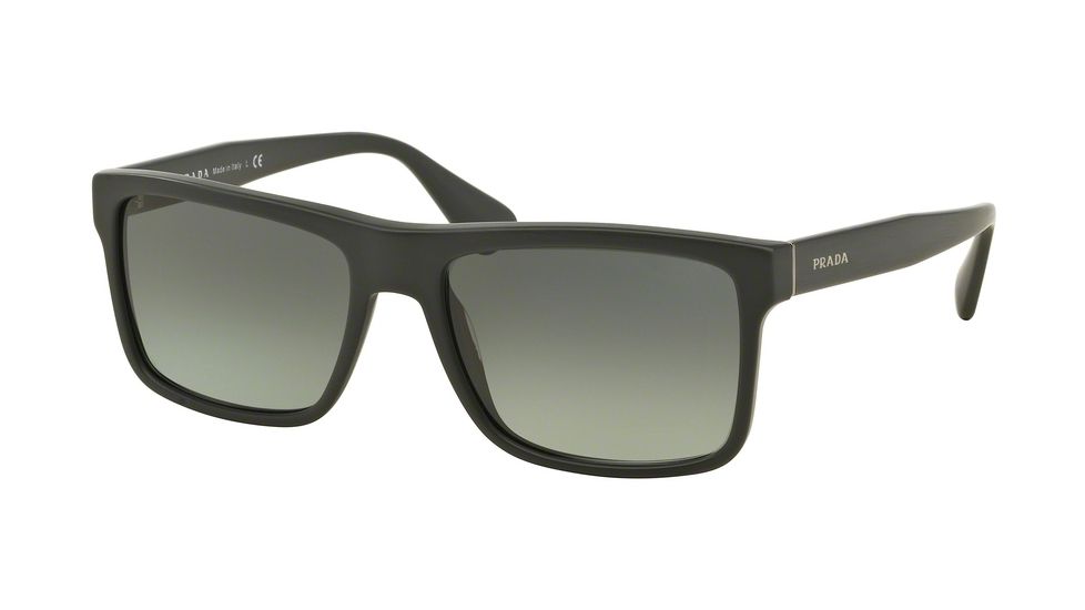 Prada PR01SSF Single Vision Prescription Sunglasses PR01SSF-TV42D0-57 - Lens Diameter 57 mm, Frame Color Brushed Matte Grey