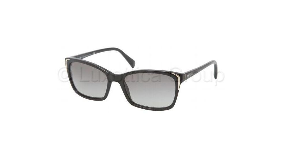 Prada PR02OS Progressive Prescription Sunglasses PR02OS-1AB3M1-5417 - Frame Color Black, Lens Diameter 54 mm