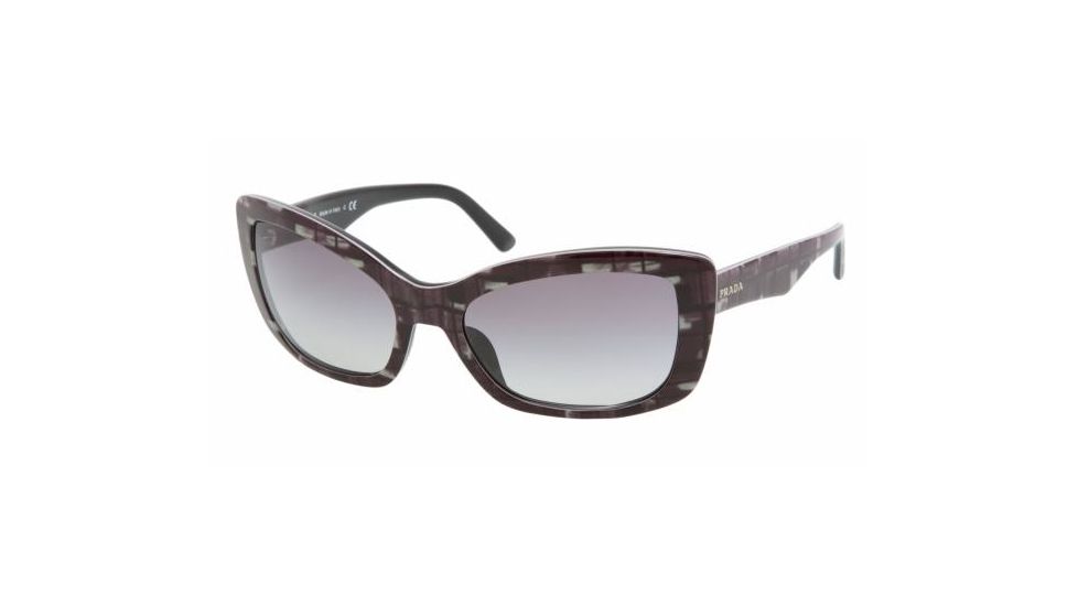 Prada PR03NS #BF03M1 - Top Mimetic Gray / Black Frame, Gray Gradient Lenses
