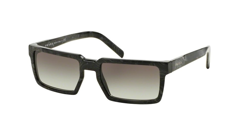 Prada PR03SSF Single Vision Prescription Sunglasses PR03SSF-UEK0A7-54 - Lens Diameter 54 mm, Frame Color Black Marble