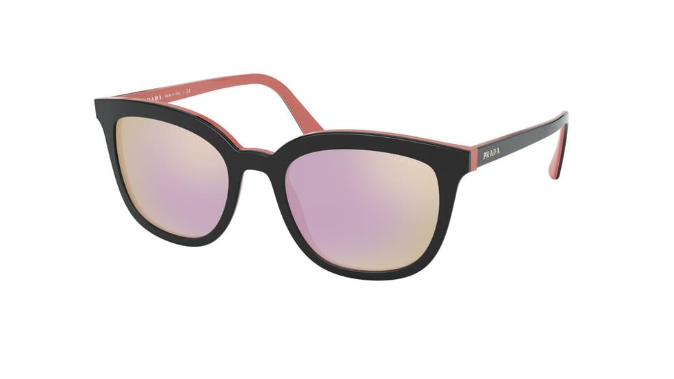 Prada PR03XS Sunglasses 541726-53 - , Grey Mirror Yellow Rose Lenses