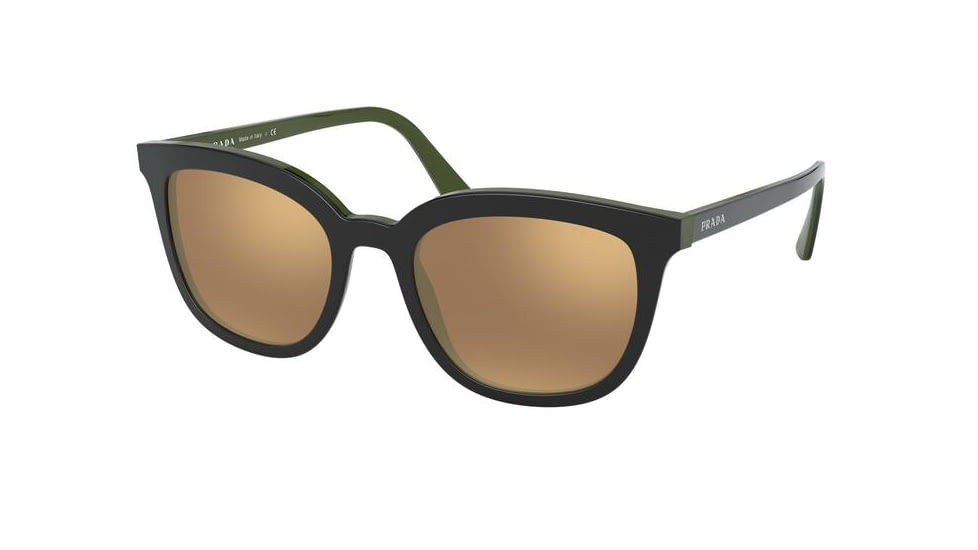Prada PR03XS Sunglasses 542HD0-53 - , Dark Brown Mirror Gold Lenses
