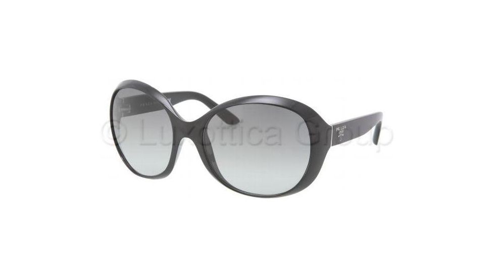 Prada PR04OS Sunglasses 1AB3M1-6218 - Black Frame, Gray Gradient Lenses