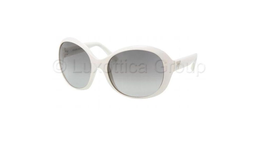 Prada PR04OS Sunglasses 7S33M1-6218 - Ivory Frame, Gray Gradient Lenses