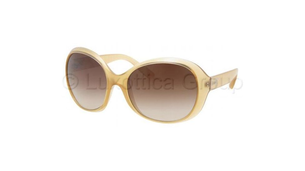 Prada PR04OS Sunglasses GAD6S1-6218 - Opal Sand Frame, Brown Gradient Lenses