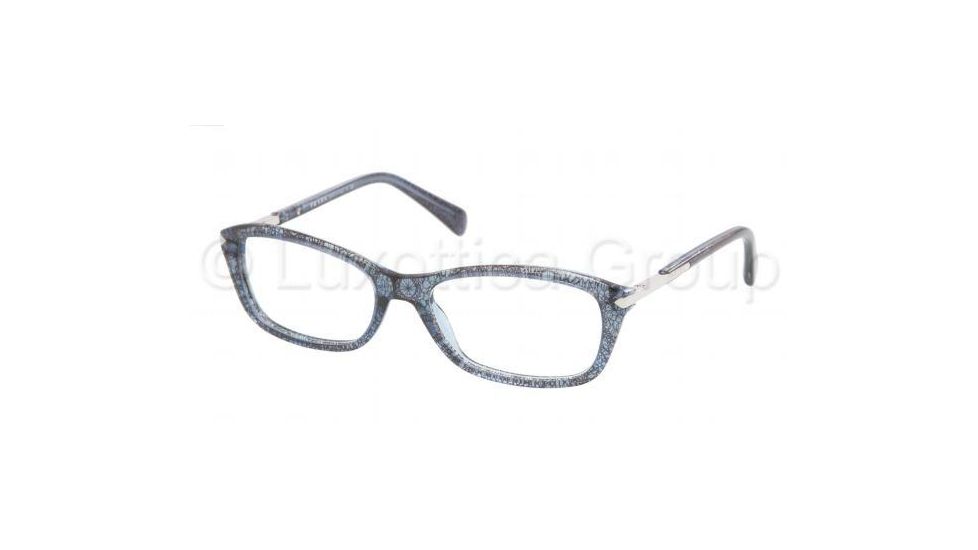 Prada PR04PV Single Vision Prescription Eyeglasses JAX1O1-5417 - Lace Shade Frame, Demo Lens Lenses