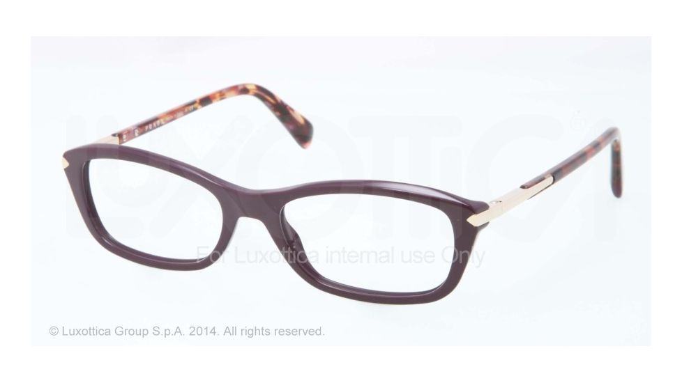 Prada PR04PV Prescription Eyeglasses ROM1O1-52 - Violet Frame