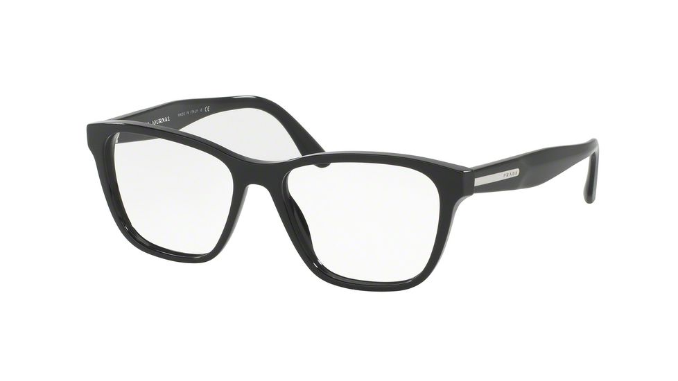Prada PR04TVF Eyeglass Frames 1AB1O1-54 - Black Frame