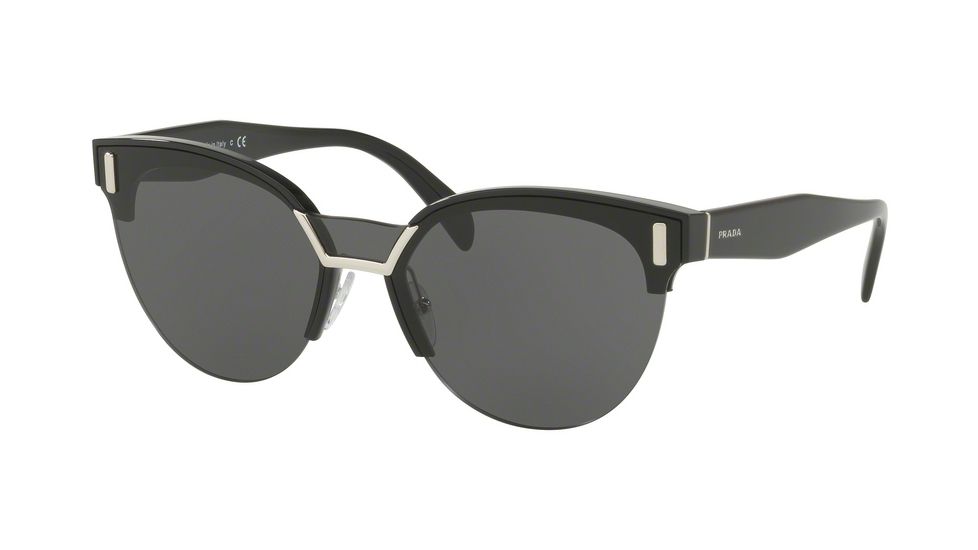 Prada PR04US Bifocal Prescription Sunglasses PR04US-1AB5S0-43 - Lens Diameter 43 mm, Frame Color Black