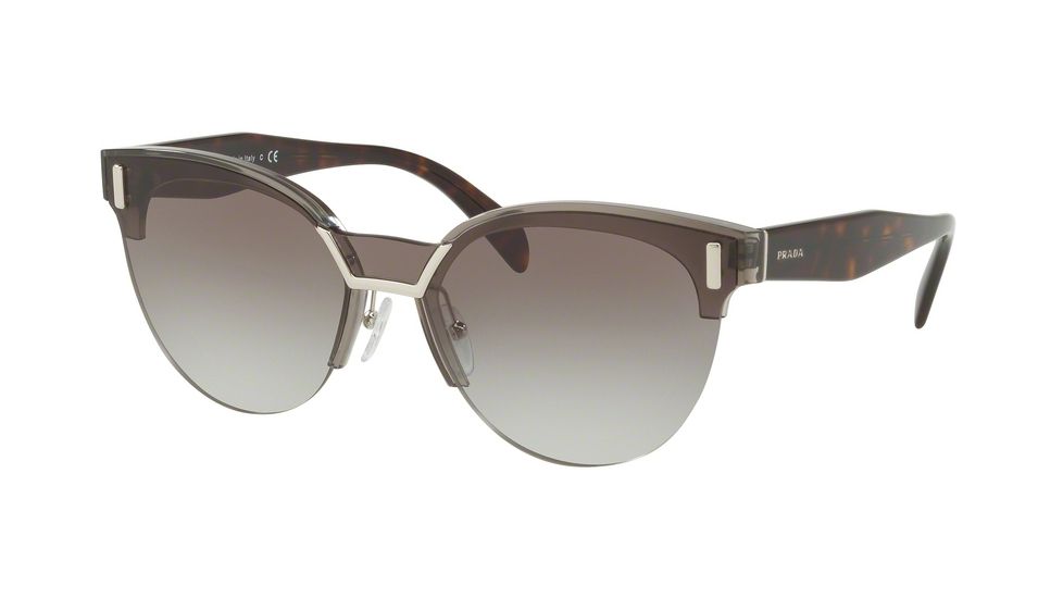 Prada PR04US Bifocal Prescription Sunglasses PR04US-VIP0A7-43 - Lens Diameter 43 mm, Frame Color Transparent Grey