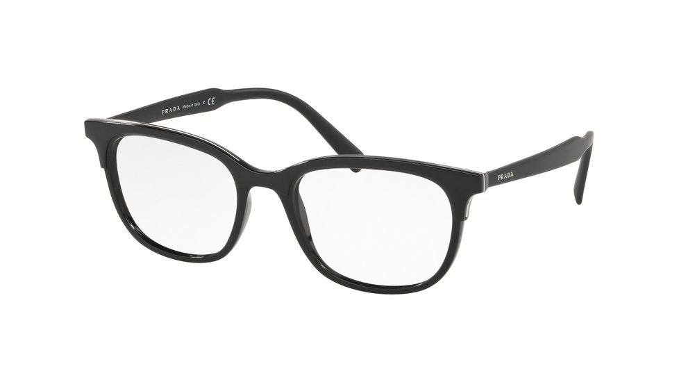 Prada PR05VV Progressive Prescription Eyeglasses, 53mm, Black, PR05VV-2641O1-53-PRO