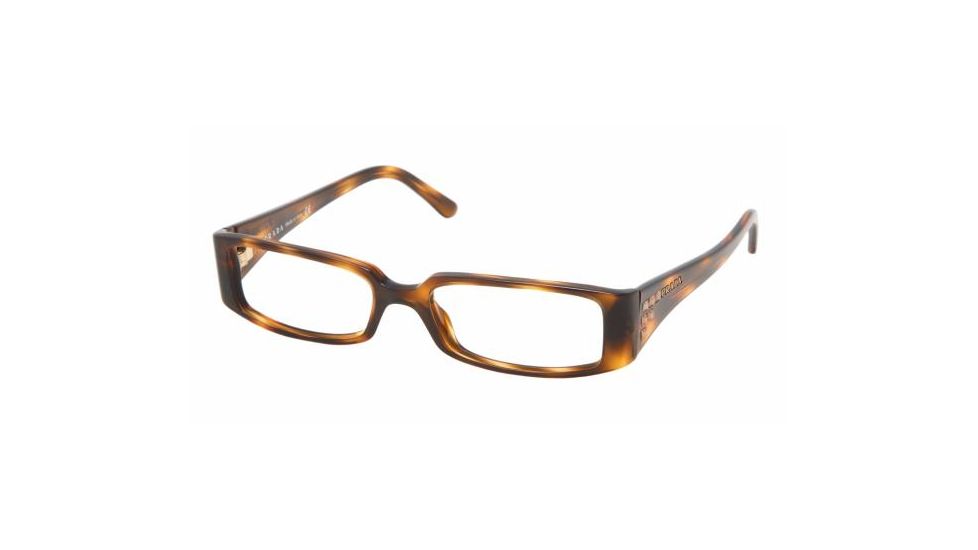 Prada PR06LV Progressive Eyeglasses - Walnut Demo Lens Frame w/ 50 mm Diameter Lenses, 7WX1O1-5016