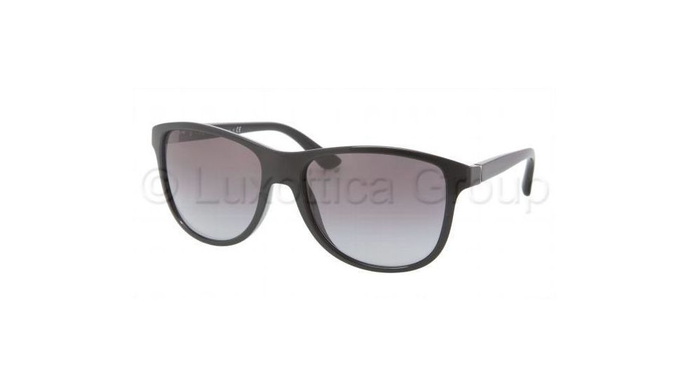 Prada PR06OS Sunglasses 1AB3M1-5717 - Black Frame, Gray Gradient Lenses