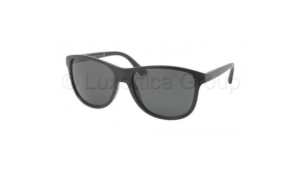 Prada PR06OS Sunglasses 1BO1A1-5717 - Matte Black Frame, Gray Lenses