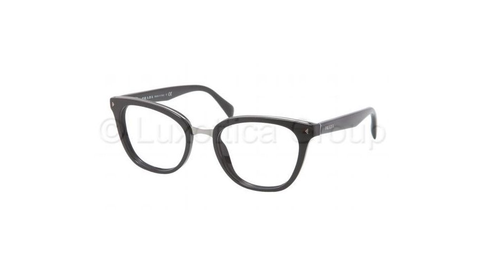 Prada PR06PV Eyeglass Frames 1AB1O1-5018 - Black Frame