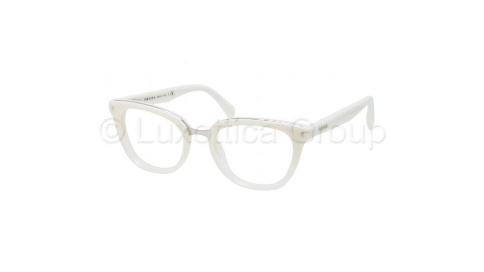 Prada PR06PV Eyeglass Frames JAI1O1-5218 - Ivory Gradient Frame, Demo Lens Lenses