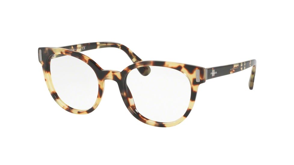 Prada PR06TVF Eyeglass Frames 7S01O1-52 - Medium Havana Frame