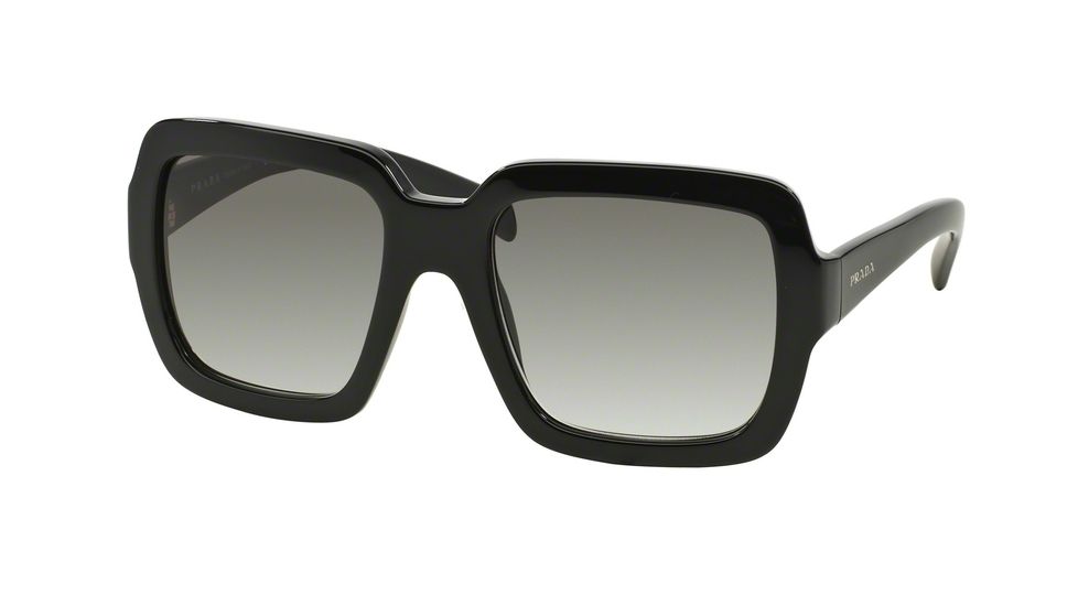 Prada PR07RS Sunglasses 1AB0A7-56 - Black Frame, Grey Gradient Lenses
