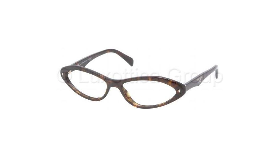 Prada PR08OV Progressive Prescription Eyeglasses 2AU1O1-5516 - Havana 