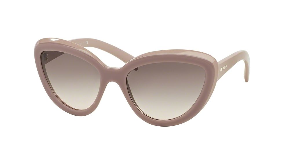 Prada PR08RS Progressive Prescription Sunglasses PR08RS-TKP4K0-57 - Lens Diameter 57 mm, Frame Color Opal Pink/Matte Pink