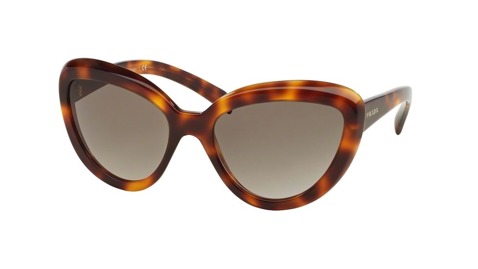 Prada PR08RS Progressive Prescription Sunglasses PR08RS-TKR3D0-57 - Lens Diameter 57 mm, Frame Color Havana