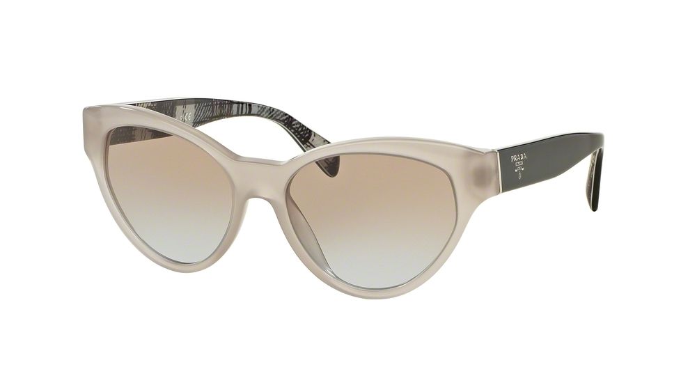 Prada PR08SS Single Vision Prescription Sunglasses PR08SS-UFH4S2-55 - Lens Diameter 55 mm, Frame Color Opal Beige