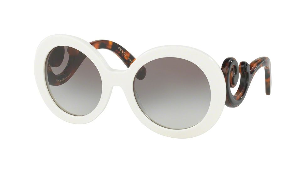 Prada PR08TSF Single Vision Prescription Sunglasses PR08TSF-VAG0A7-55 - Lens Diameter 55 mm, Frame Color Ivory
