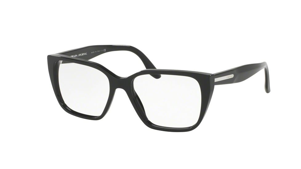 Prada PR08TVF Bifocal Prescription Eyeglasses 1AB1O1-53 - Black Frame