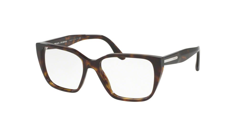 Prada PR08TVF Bifocal Prescription Eyeglasses 2AU1O1-53 - Havana Frame