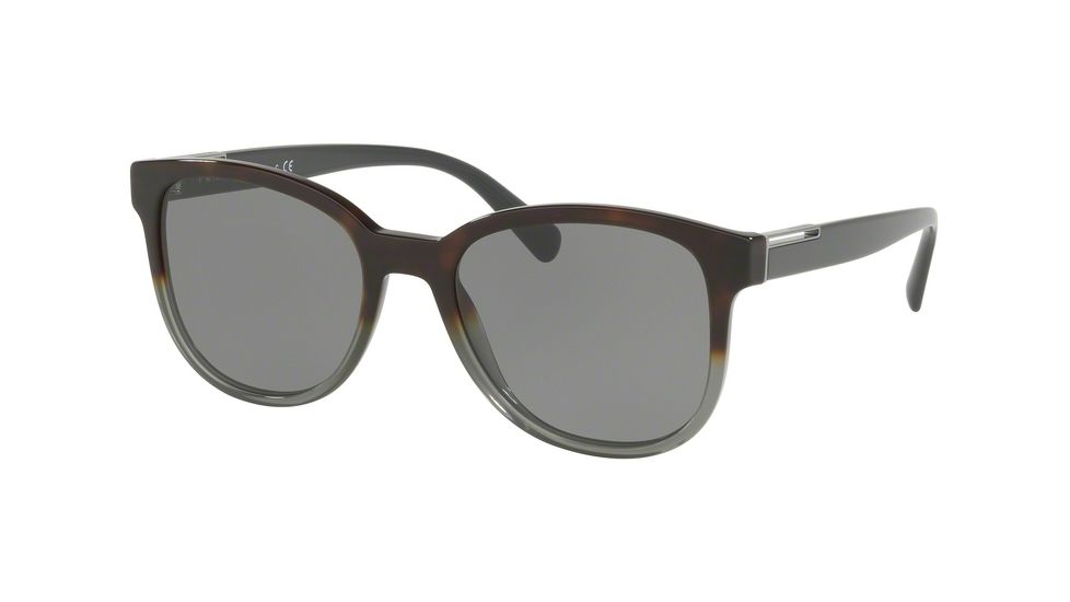 Prada PR08USF Sunglasses C7O9K1-54 - Havana Gradient Grey Frame, Grey Lenses