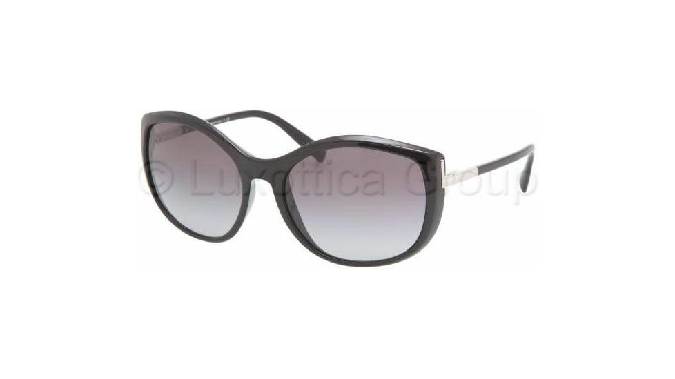 Prada PR09NS Sunglasses 1AB3M1-6118 - Gloss Black Gray Gradient