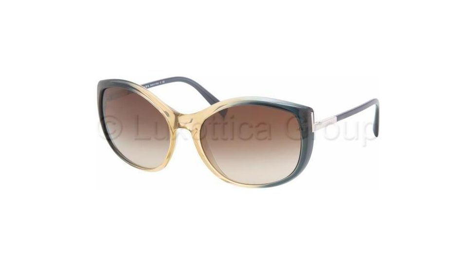 Prada PR09NS Sunglasses BF96S1-6118 - Cigar Gradient Bottle Brown Gradient