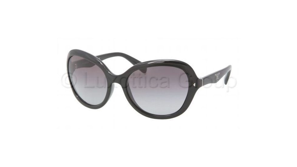 Prada PR09OS Sunglasses 1AB3M1-5918 - Black Frame, Gray Gradient Lenses