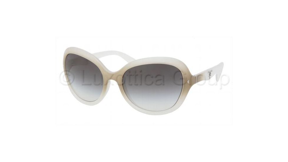 Prada PR09OS Sunglasses HA44M1-5918 - Ice / Talc Frame, Gray Gradient Lenses