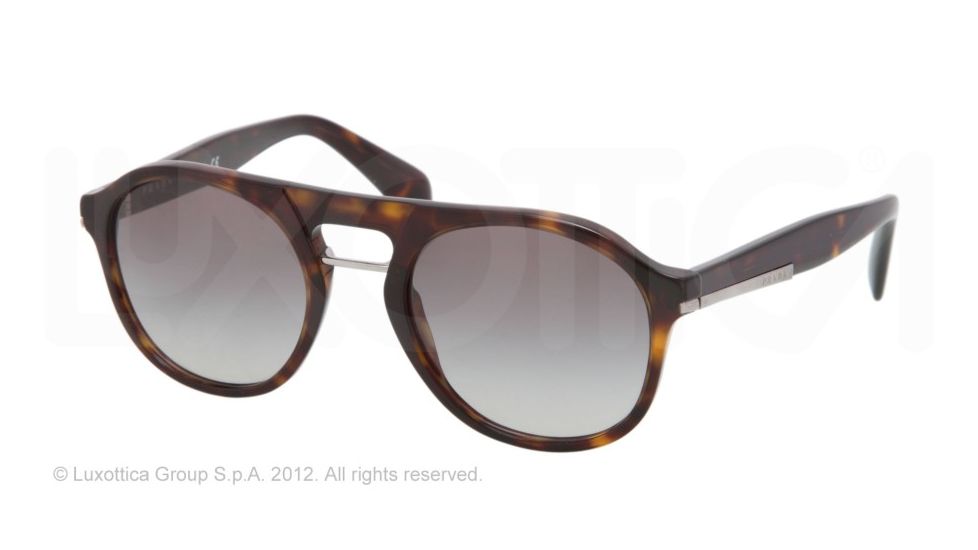 Prada PR09PS Sunglasses 2AU3M1-54 - Havana Frame, Grey Gradient Lenses