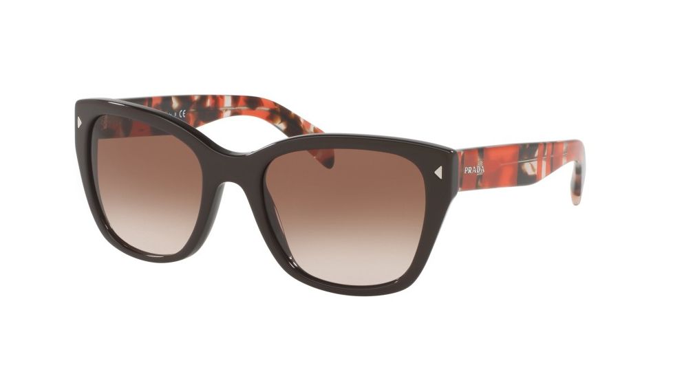 Prada PR09SS Progressive Prescription Sunglasses PR09SS-DHO3D0-54 - Lens Diameter 54 mm, Frame Color Brown