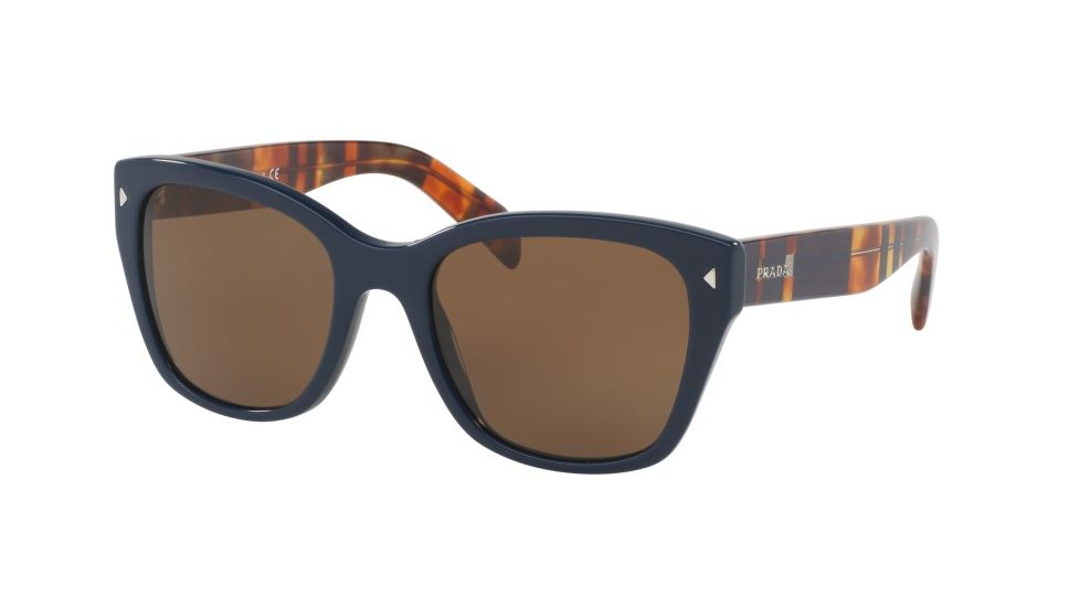 Prada PR09SS Progressive Prescription Sunglasses PR09SS-TFM9L1-54 - Lens Diameter 54 mm, Frame Color Blue