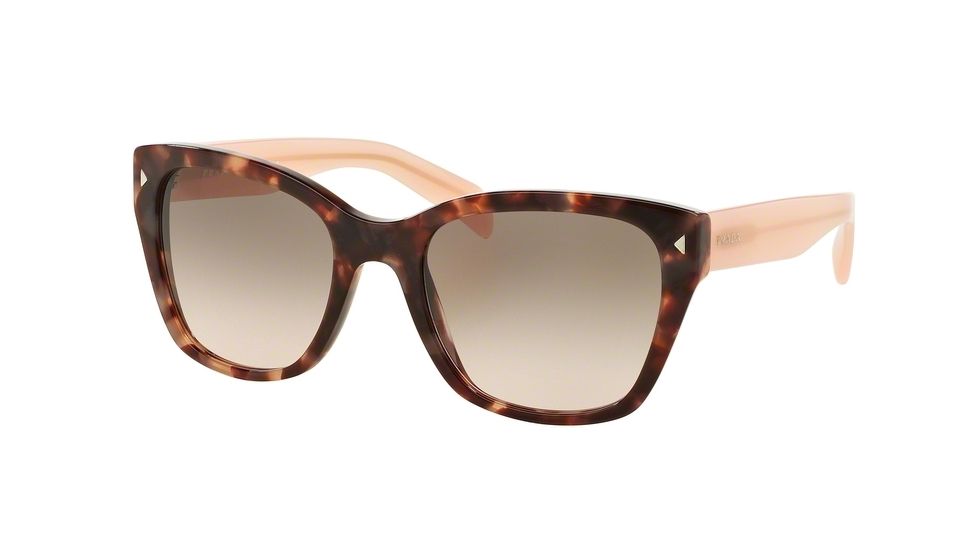 Prada PR09SS Progressive Prescription Sunglasses PR09SS-UE04K0-54 - Lens Diameter 54 mm, Frame Color Spotted Brown Pink